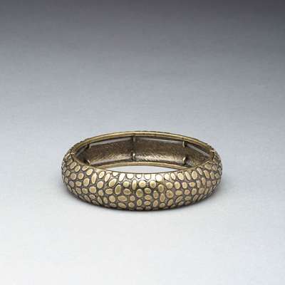 Bracelet jonc souple dor&eacute;