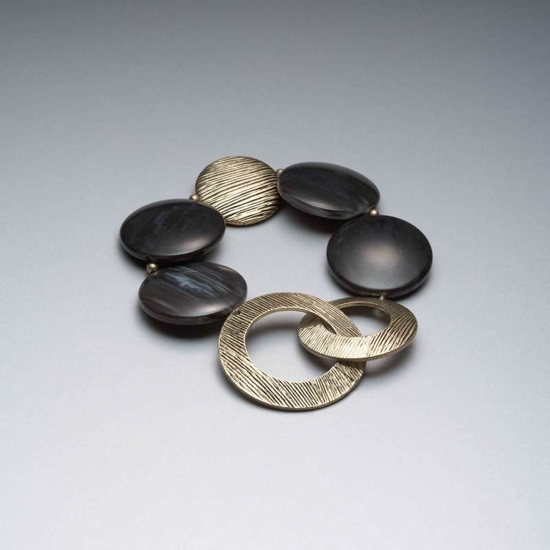 Bracelet souple or vieilli, Or, large image number 0