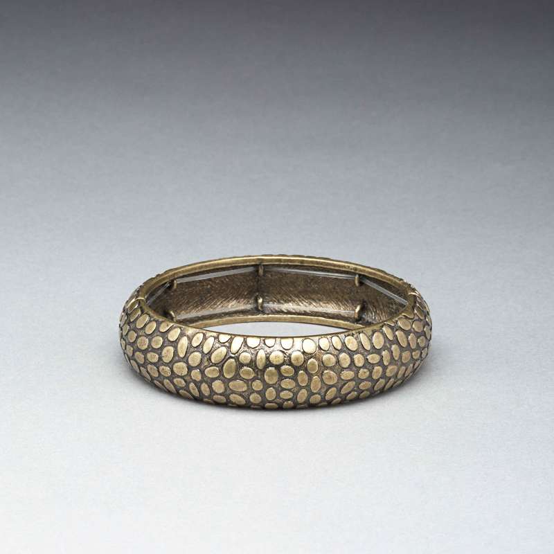 Bracelet jonc souple dor&eacute;, Or, large image number 0