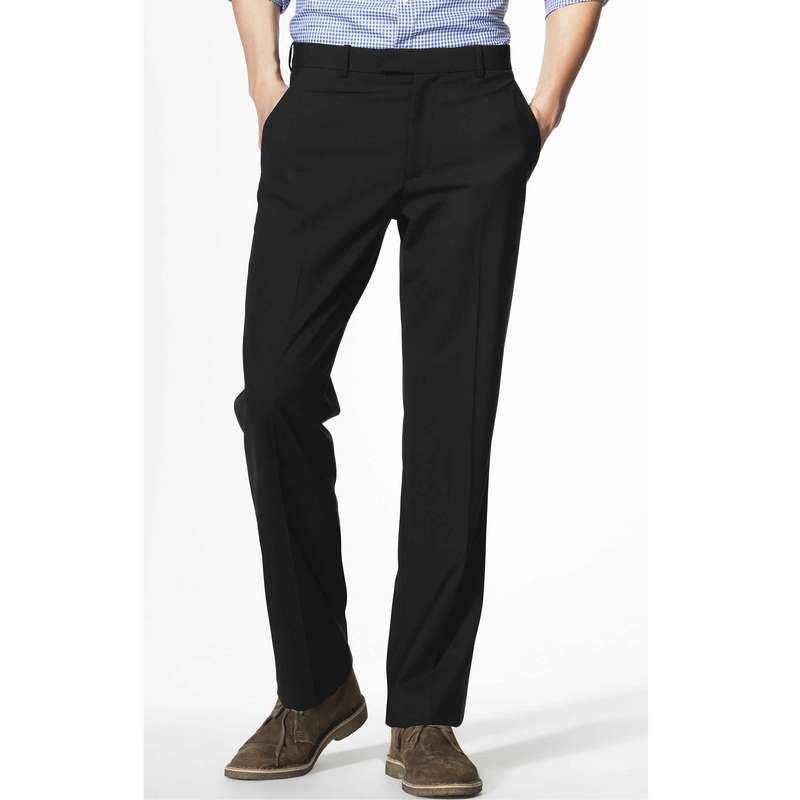 Pantalon droit basique, Noir, large image number 0