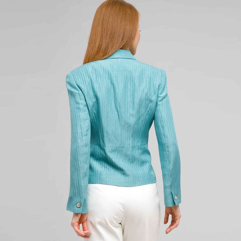 Veste 2&nbsp;boutons, Turquoise, large image number 1